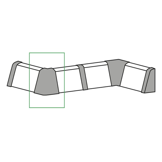 Neuhofer Außenecke 30 X 30 X 60 Mm Uni Grau Leistenclips & -ecken
