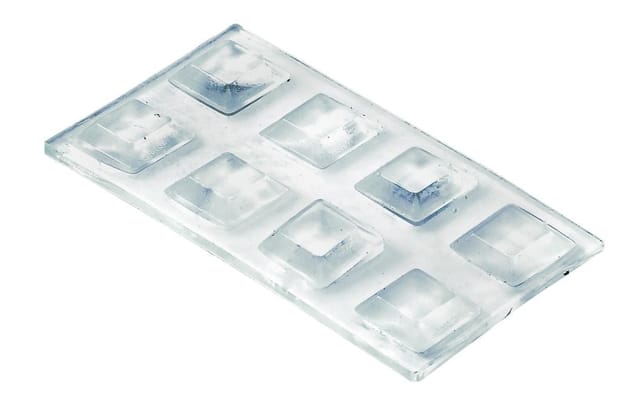 Hettich - Anschlagpuffer 2,0 X 10,0 Mm Kunststoff Transparent - 16 Stück Türstopper