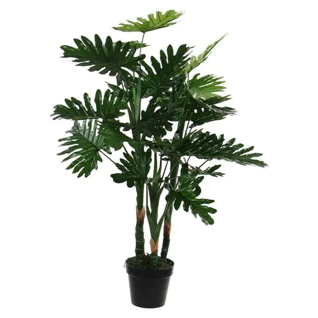Mica Decorations - Mica Philodendron Im Plastik Topf Grün, 100 X 70 Cm Kunstpflanzen