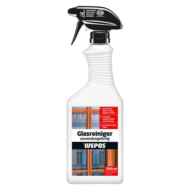 Wepos Glasreiniger Anwendungsfertig 750 Ml Fensterreiniger