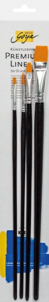 Solo Goya Künstlerpinsel Starter Set Für Öl- Und Acrylfarben 4 Pinsel Pinsel & Stifte - Kreul
