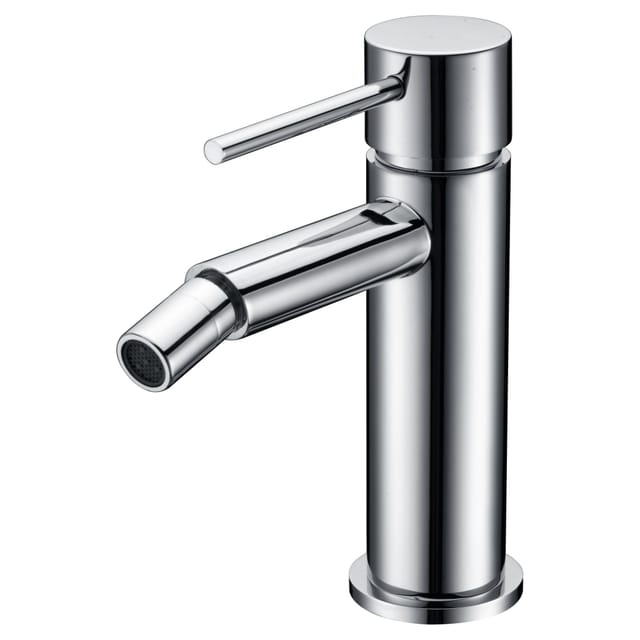 Imex Bidet-einhebelmischer Aus Verchromtem Messing Und Zamak Mit 26 Mm Keramikkartusche Und Flexiblen 3-8-zoll-schläuchen Milos Stick