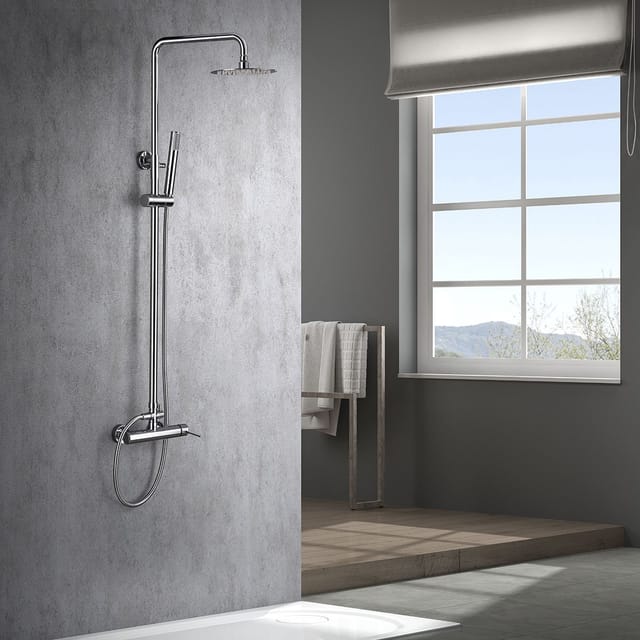 Imex Einhebel-waschtischarmatur Aus Verchromtem Messing Und Zamak Mit 26 Mm Keramikkartusche Und Flexiblen 3-8-zoll-schläuchen – Modell Milos