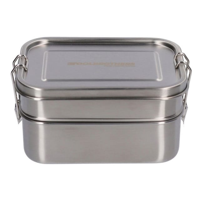 Toolbrothers - Fan Edelstahl Brotdose Mit 2 Etagen Und Edelstahl Deckel 1340 Ml