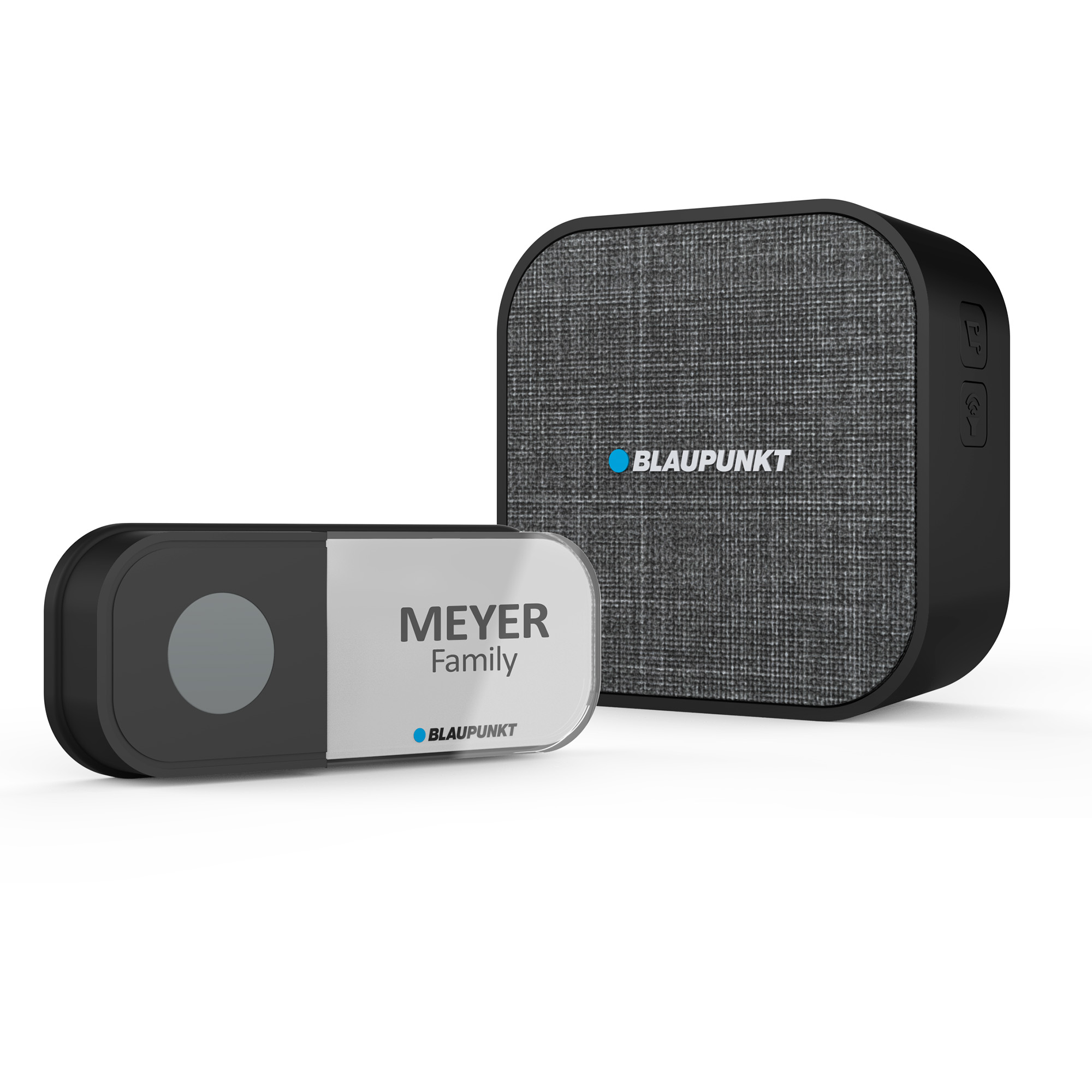 Kabelloser Gong, Batteriebetrieben, Mit Kontrollleuchte Und Melo-d Stoffbezug - Blaupunkt- 350101