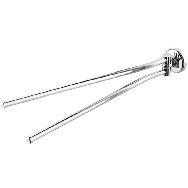 Ben Sanitair - Geesa Handtuchhalter 2 Armig Wand Topaz, Handtuchstange Zweiarmig Zum Bohren, Chrom
