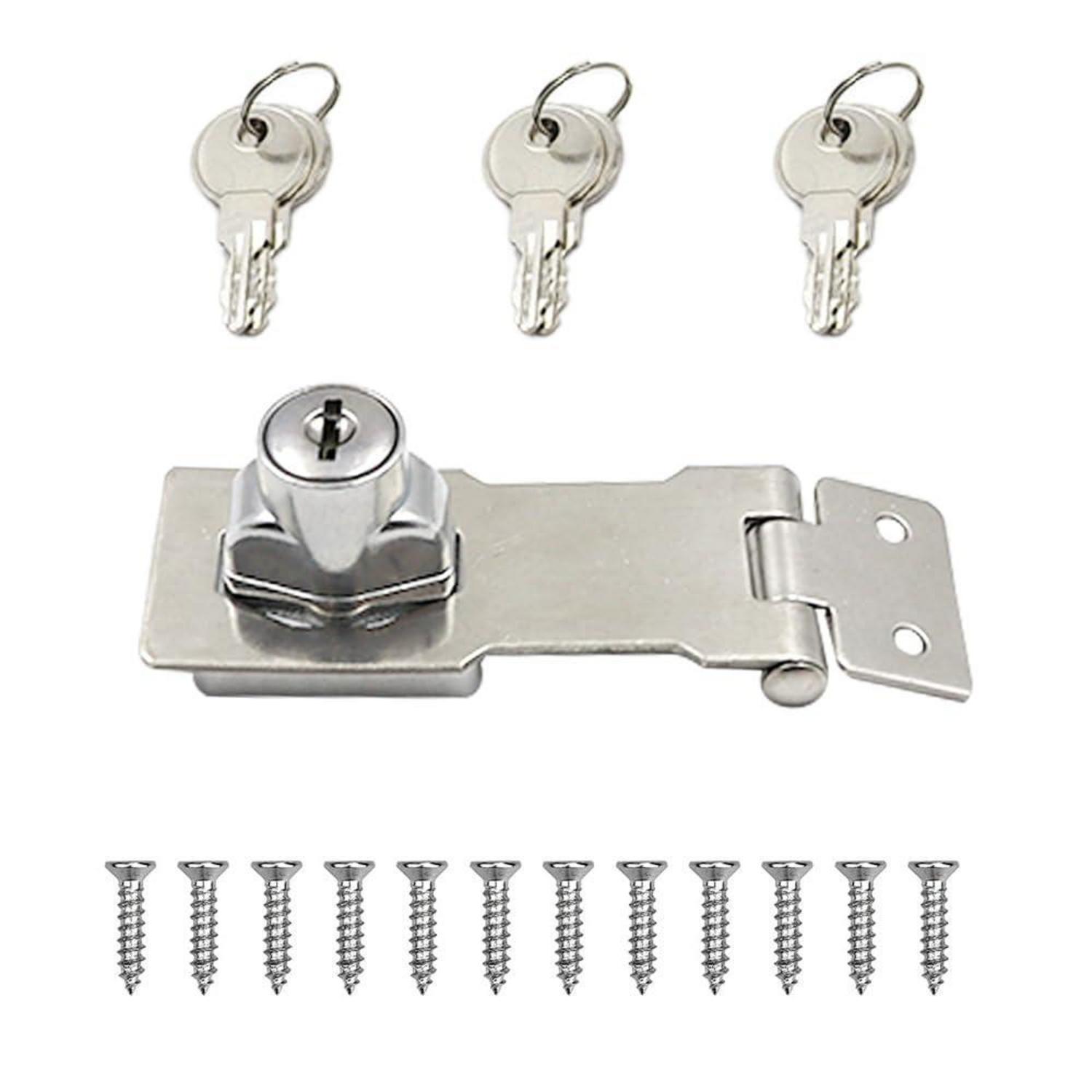 Schrankriegel Mit Schlüssel, Rostfrei, Zinklegierung, Für Türen, Schränke, Schubladen