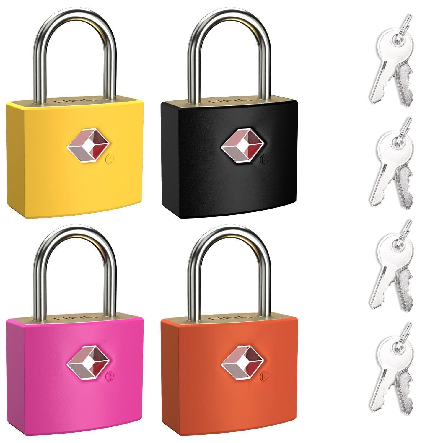 4er Set Tsa Gepäckschlösser Mit Je 2 Schlüsseln, Robust & Wasserdicht