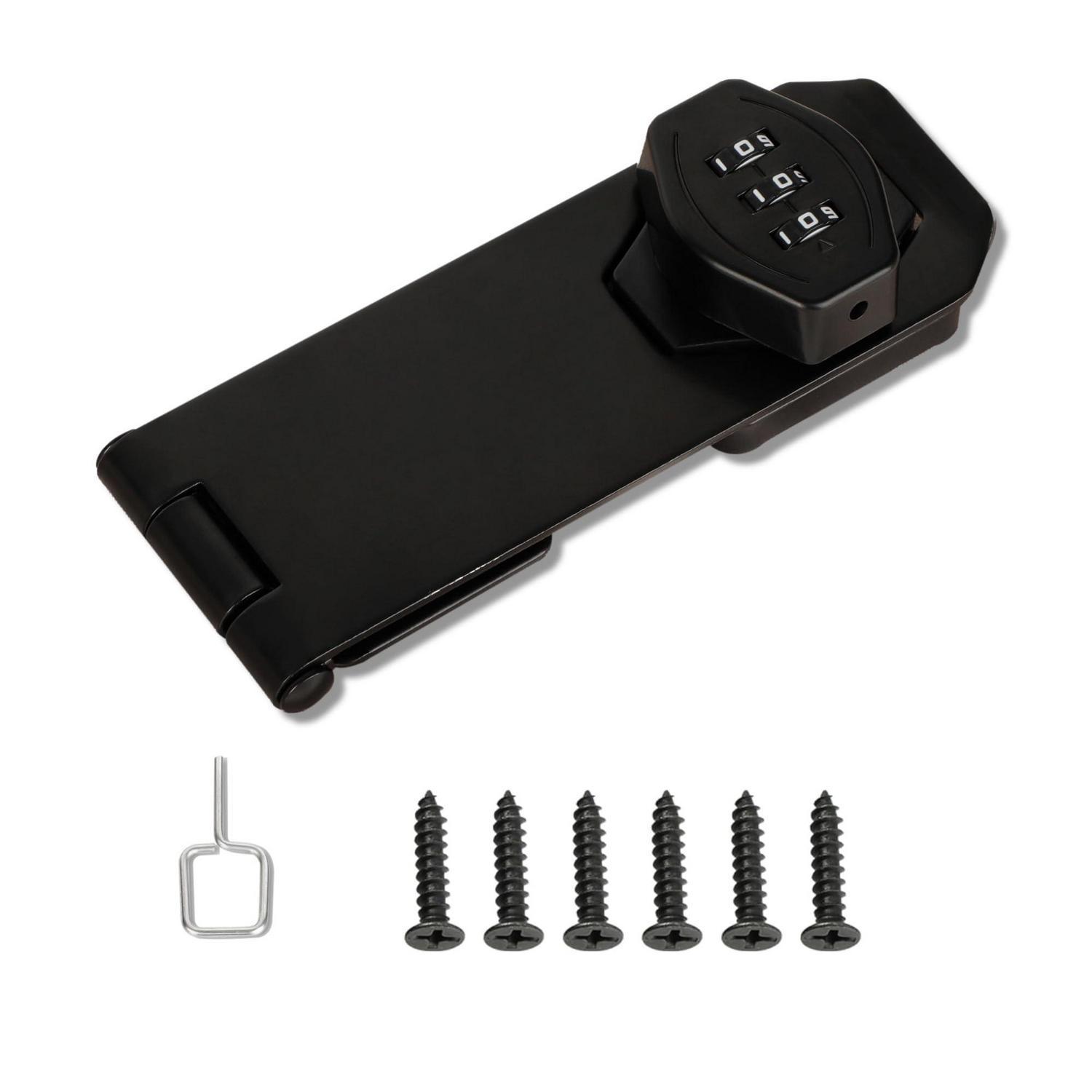 Abschließbare Überfalle 12cm Mit 3-stelligem Zahlenschloss, Schwarz