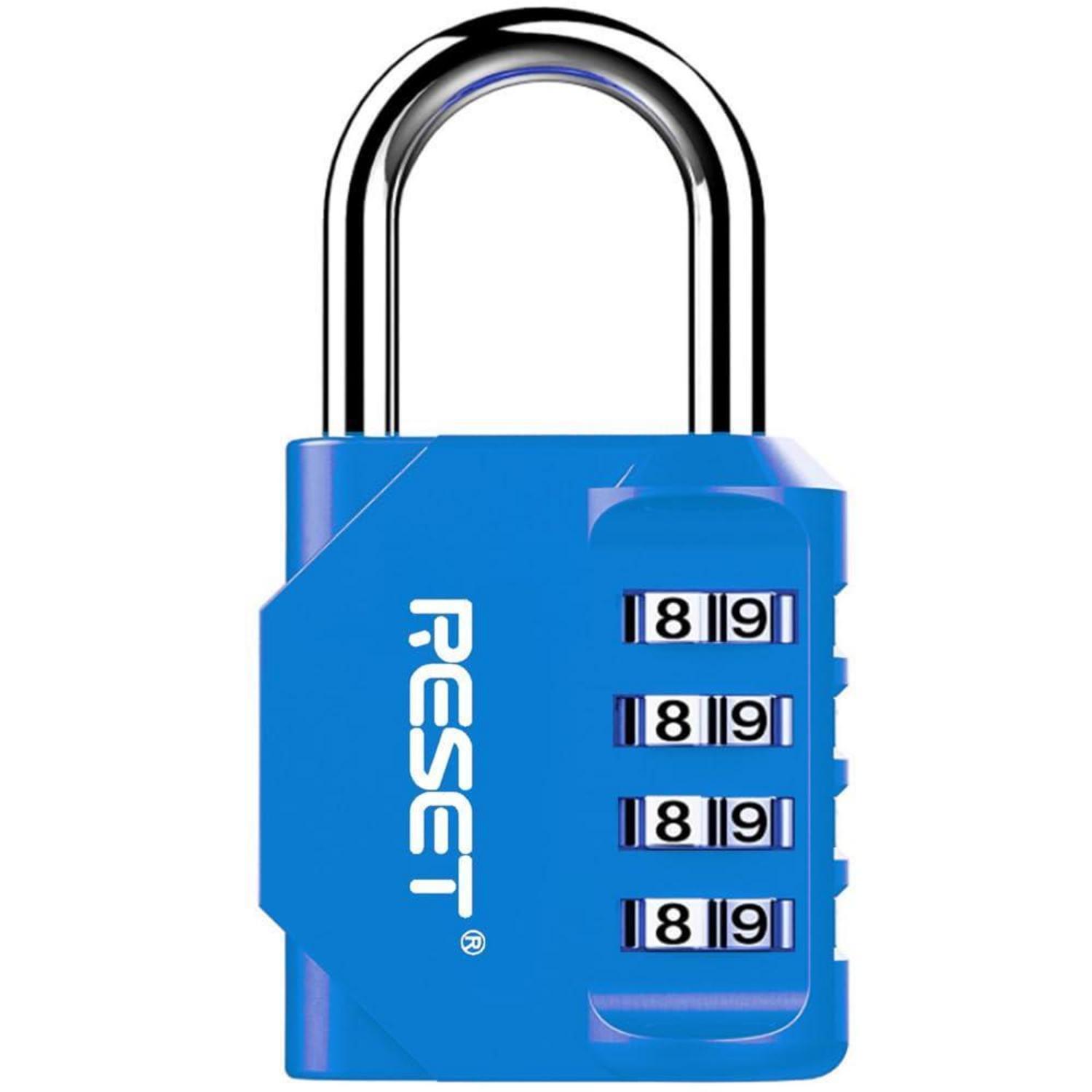 4-stelliges Zahlenschloss, 31 Mm Lichte Höhe, Hellblau
