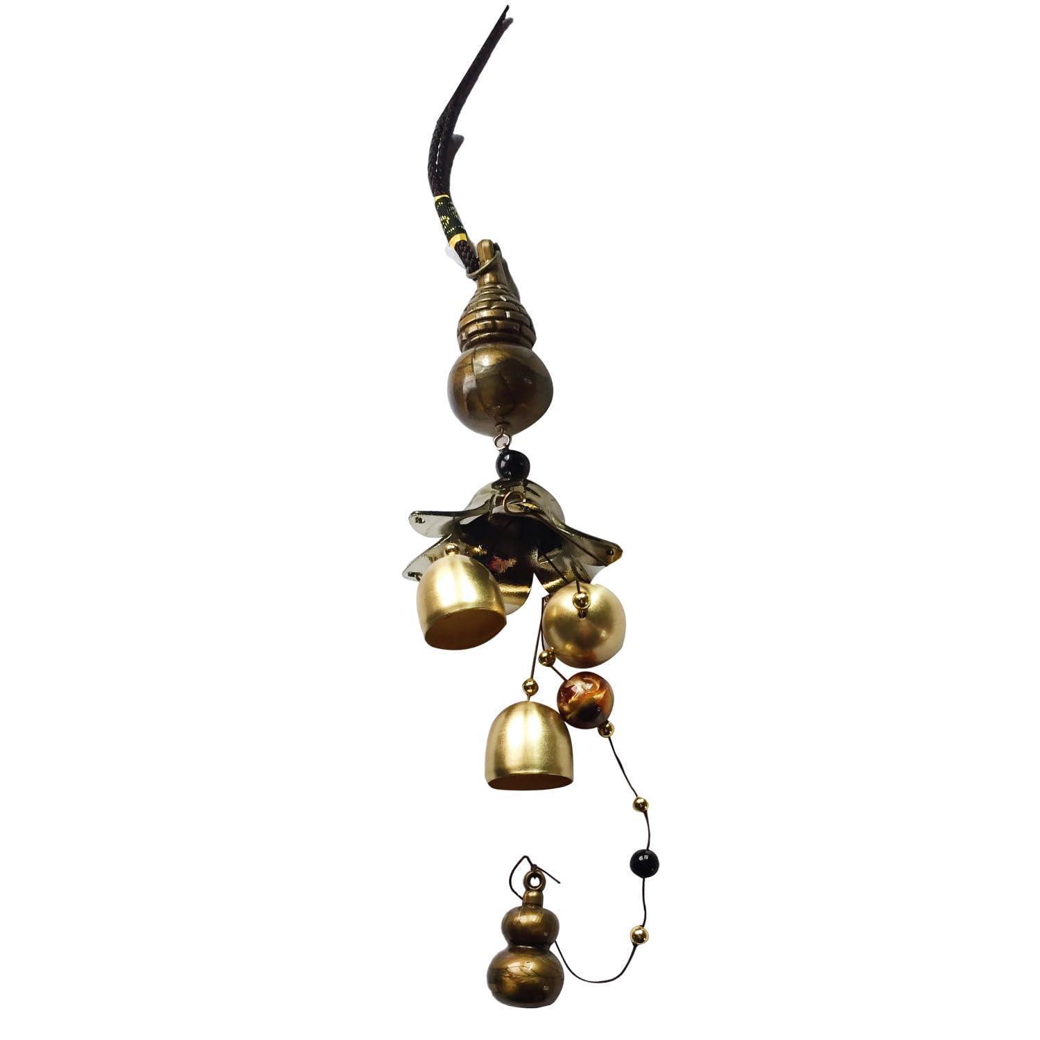 Windspiel Metall Vintage Mit Feng Shui Glocken, Glückssymbolik, Kürbis-design