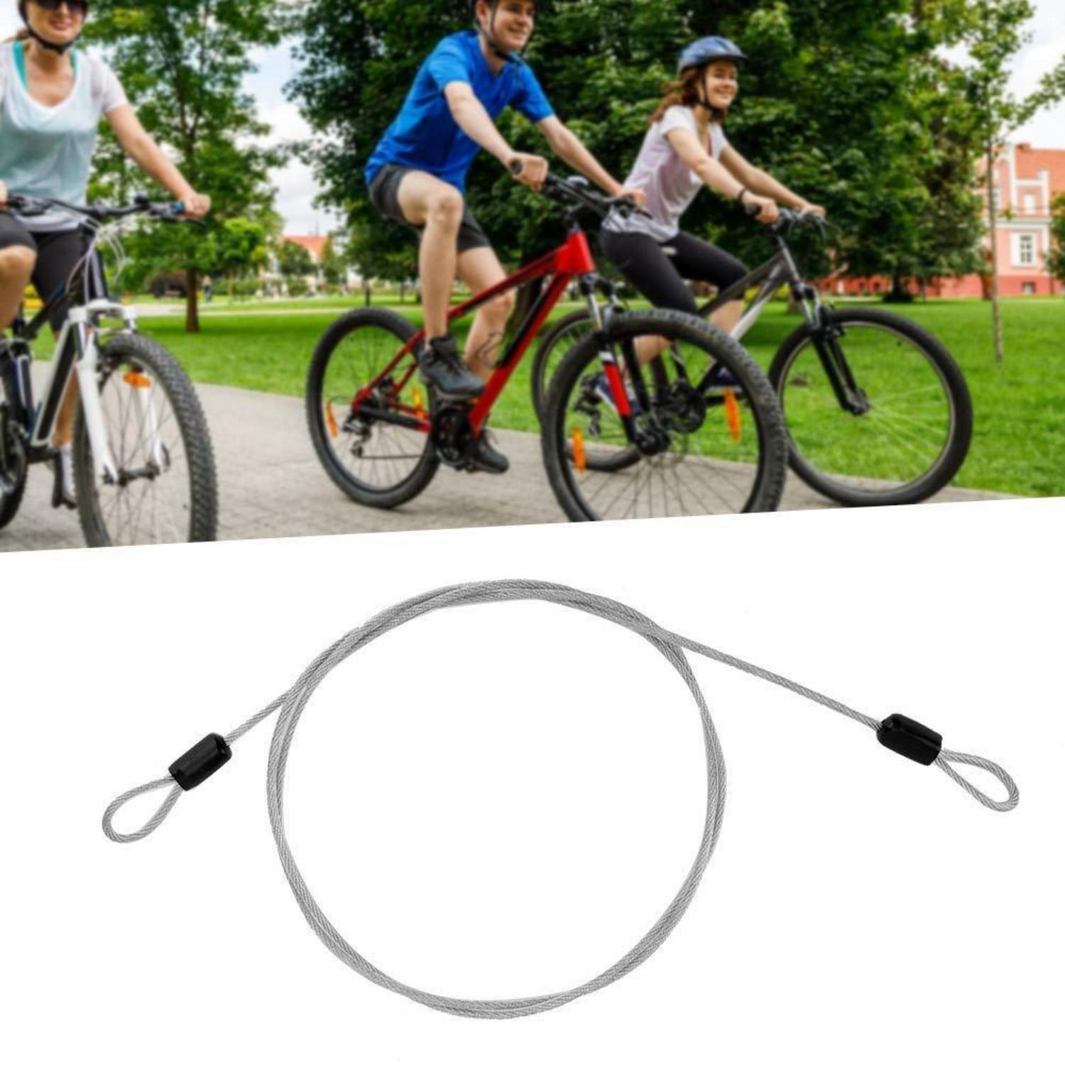 Sicherheitskabel 100cm Mit Schlaufen Für Fahrrad, Scooter, Werkzeug
