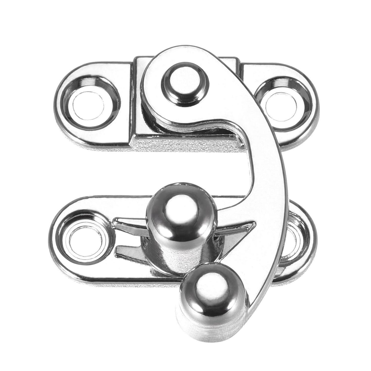 2er Set Antike Haspelverschlüsse Silberton 33x28mm Für Schmuckkästen