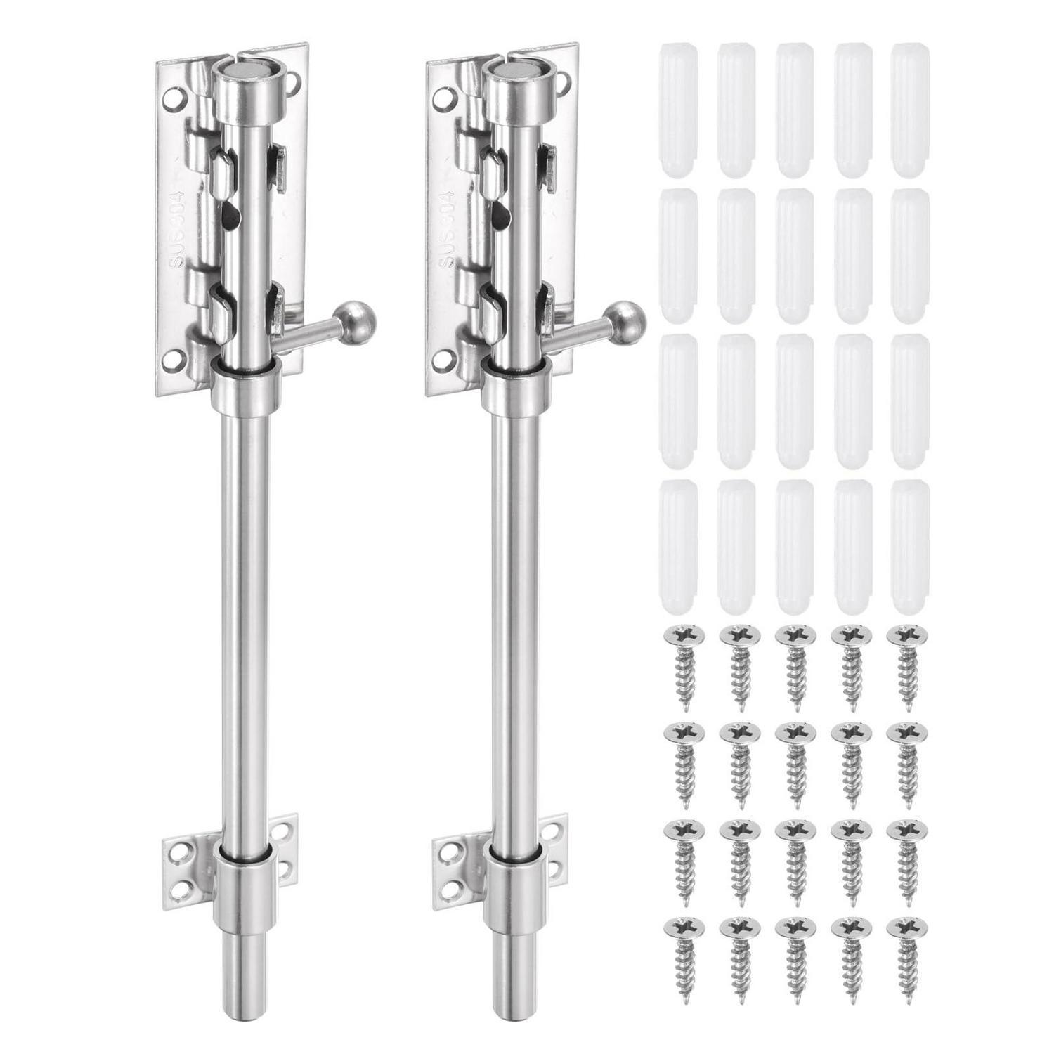 2er Pack Riegelverschluss 12 Zoll Edelstahl Mit Vorhängeschlossloch Für Türen Und Tore