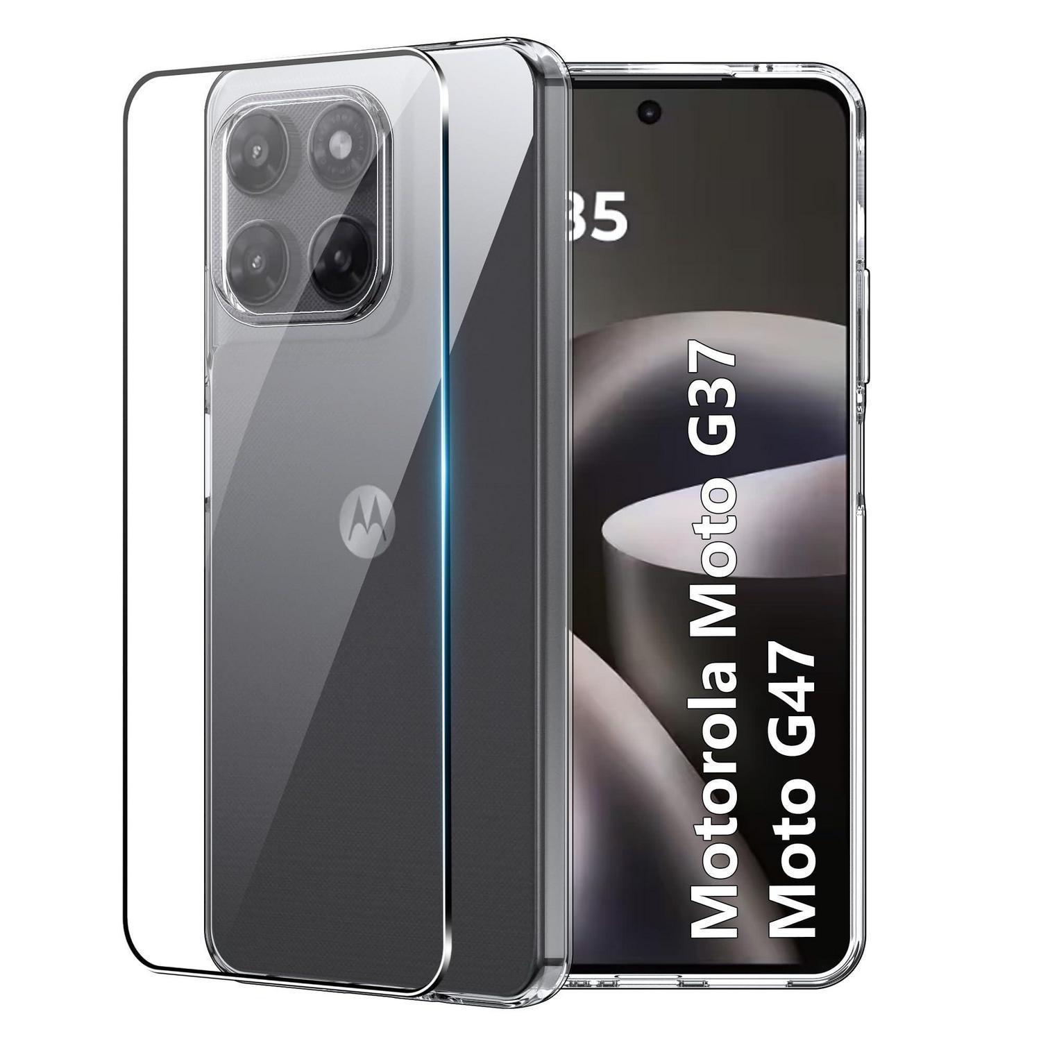Handyhülle Für Motorola Moto G37/g47 + Schutzfolie, Transparent
