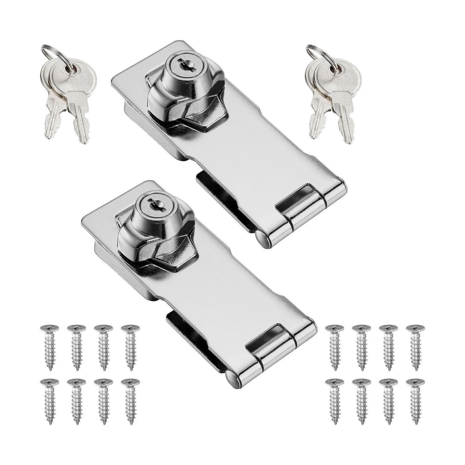 Abschließbare Überfalle 13,5cm Mit Schloss Und Schlüsseln, Zinklegierung, Silber