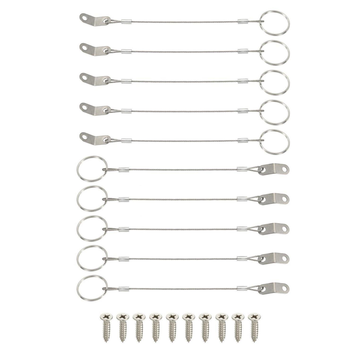 Sicherheitsleine 15cm 316 Edelstahl 10 Stück Für Schnelllösepin Verlustsicherung