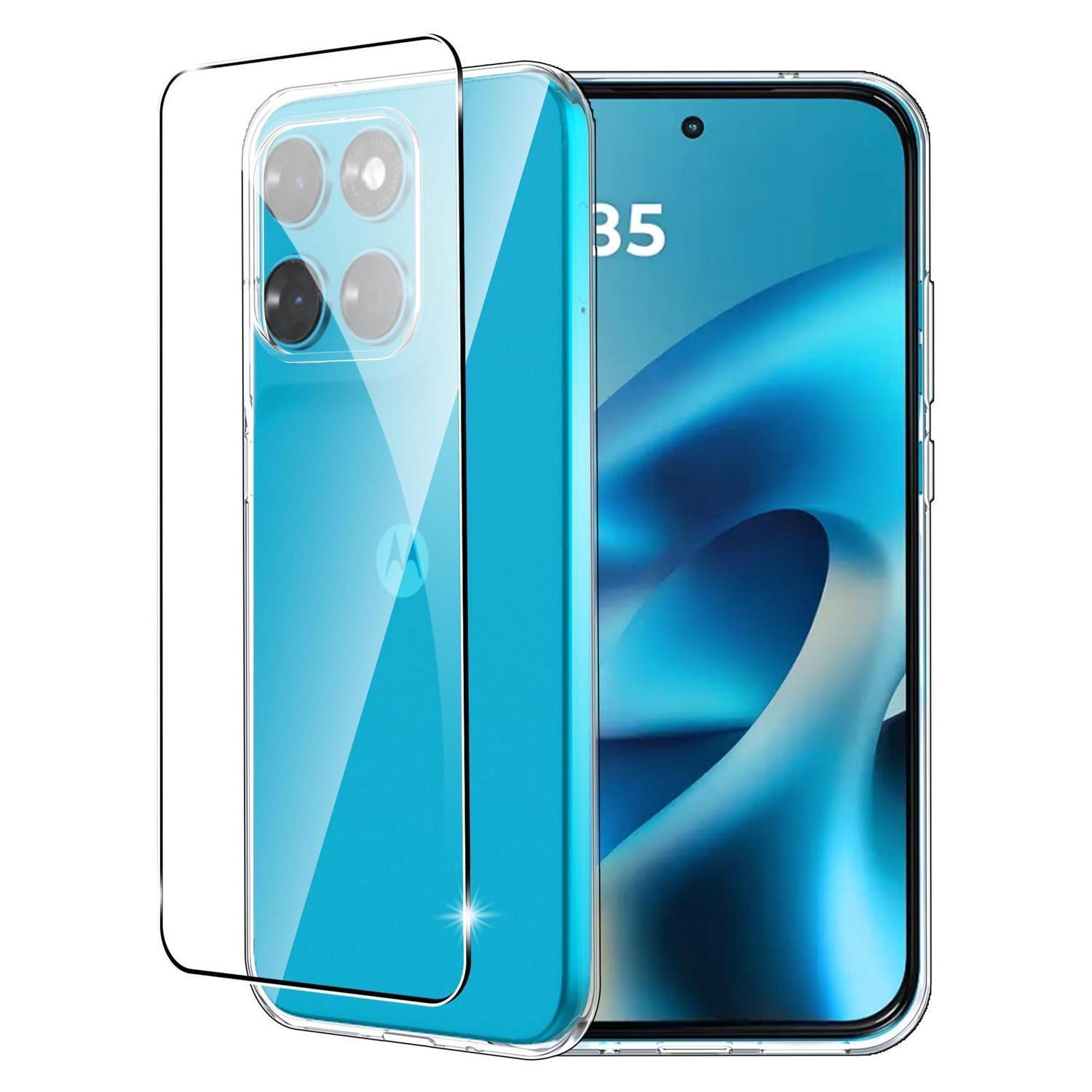 Handyhülle Für Motorola Moto G87/g77/g67 + Schutzfolie, Transparent
