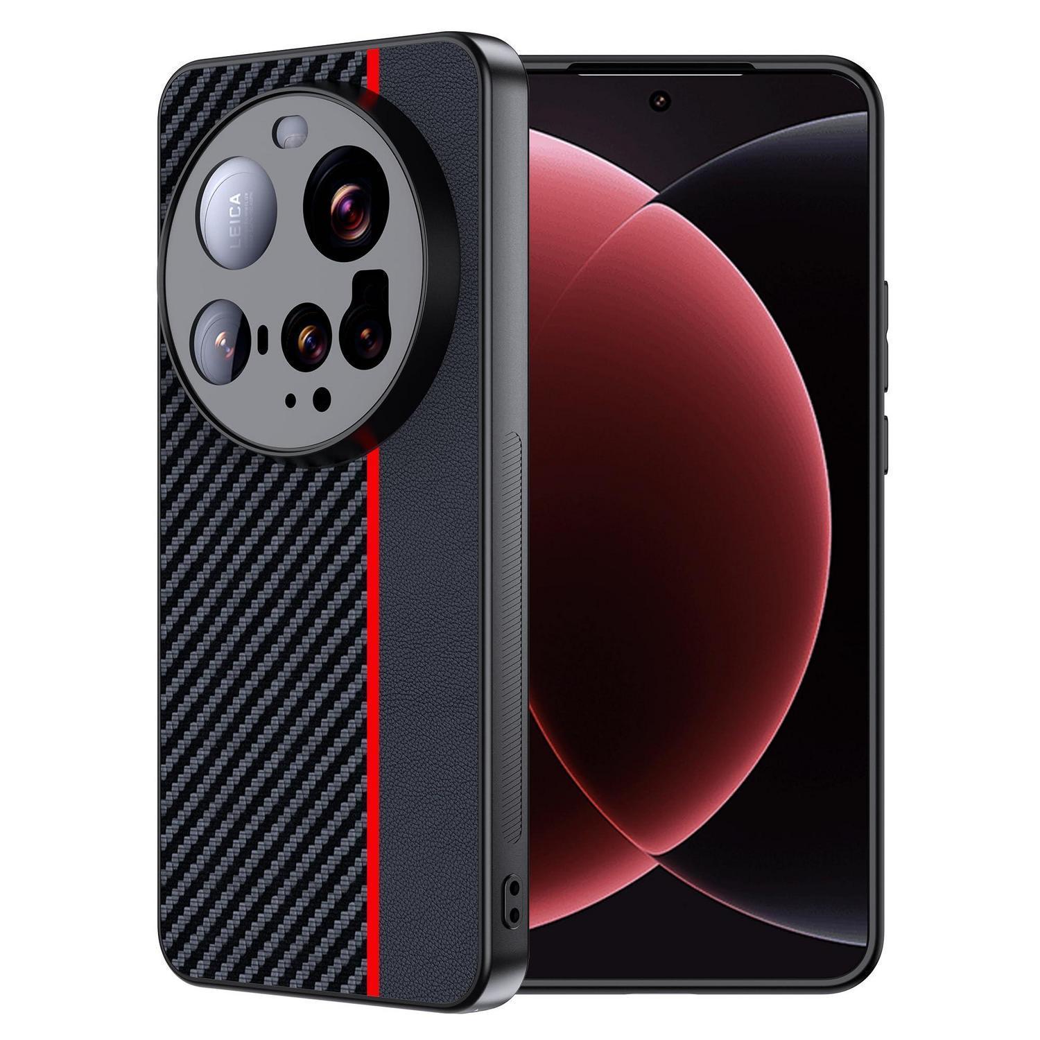 Handyhülle Für Xiaomi 15 Ultra, Kohlefaser, Stoßfest, Kameraschutz