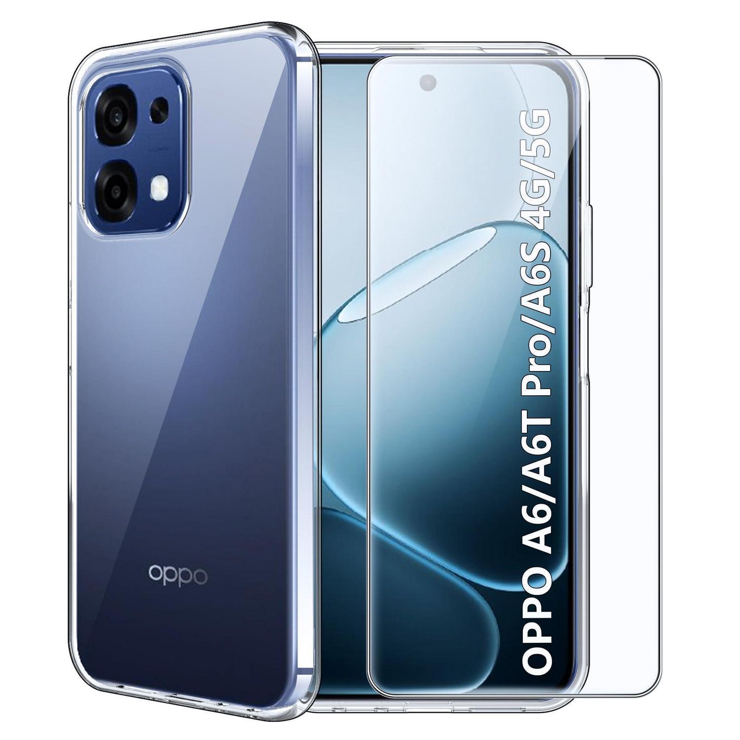 Handyhülle Für Oppo A6/a6t Pro/a6s 4g/5g + Schutzfolie, Transparent