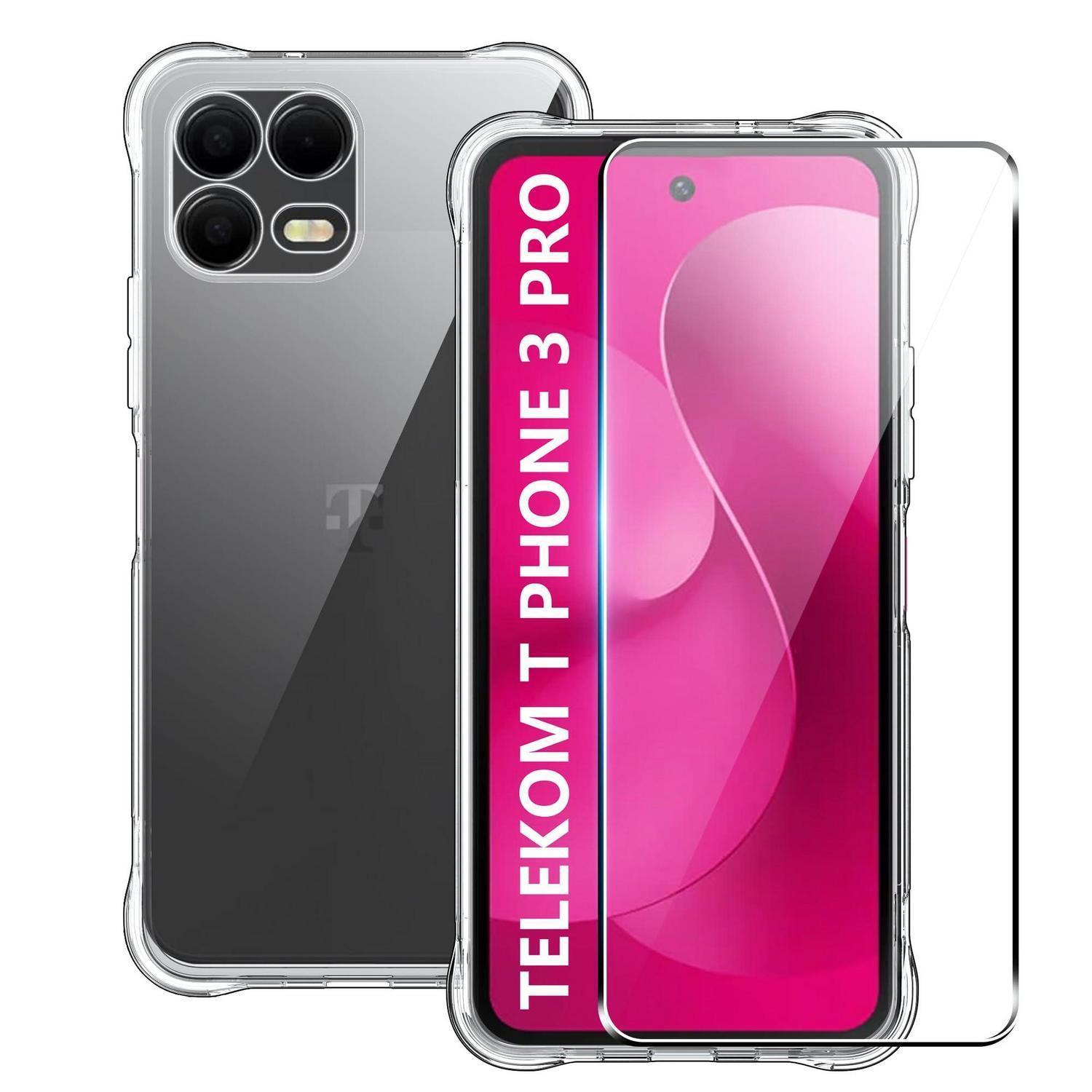 Handyhülle Für Telekom T Phone 3 Pro + Schutzfolie, Transparent