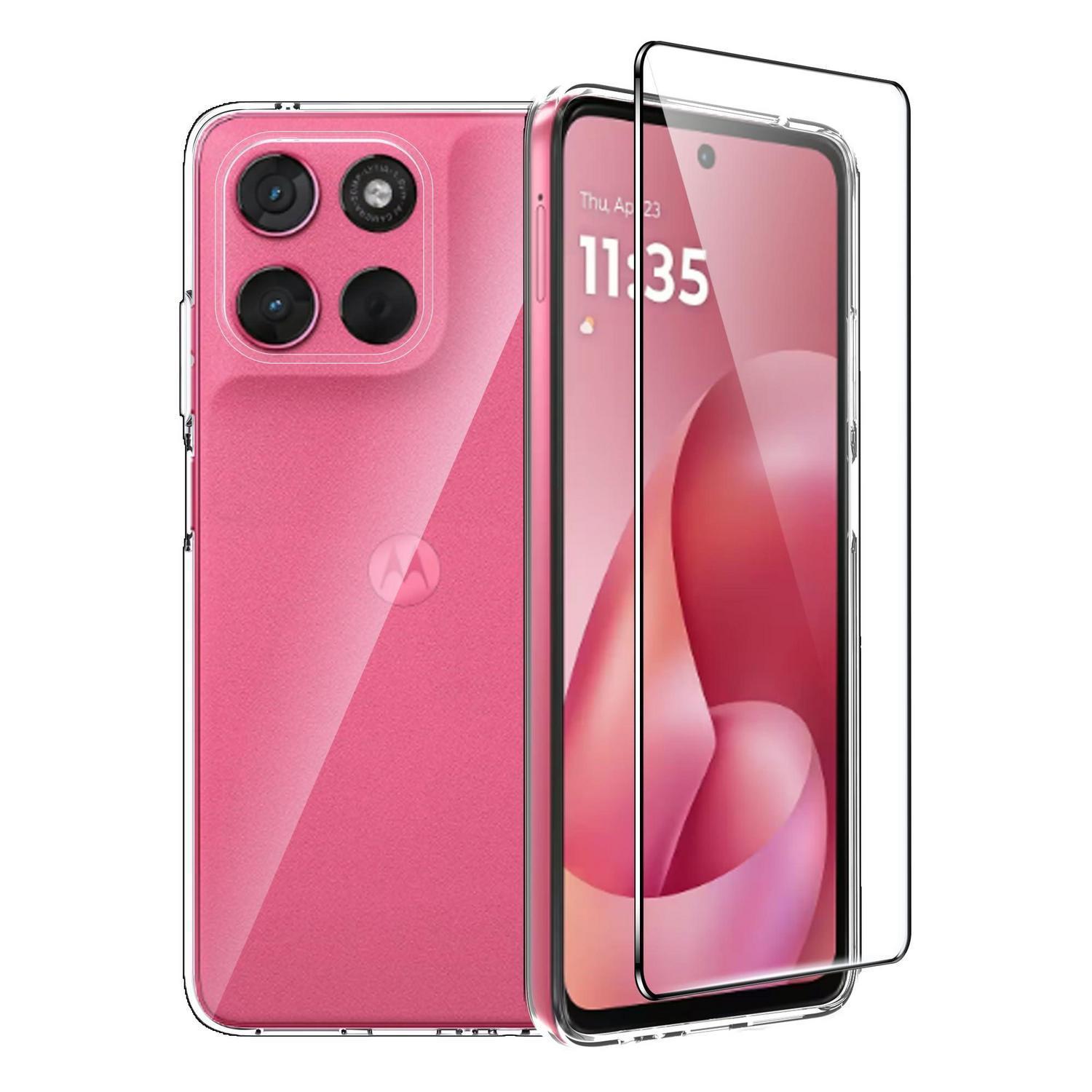 Handyhülle Für Motorola Moto G57/g57 Power/g67 Power + Schutzfolie, Transparent