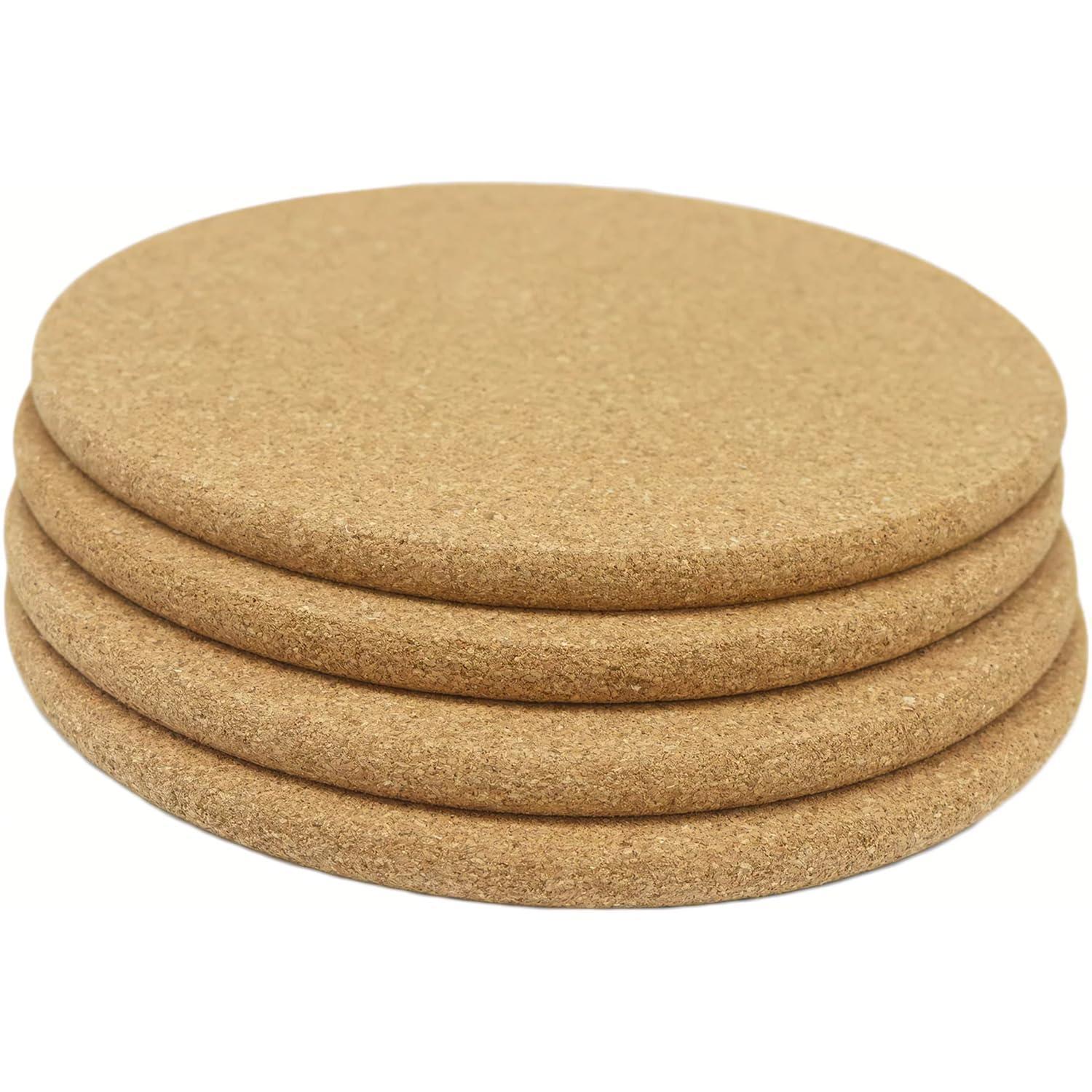 Kork-topfuntersetzer 19 Cm, Hitzeschutz Für Arbeitsplatten, 4er Set