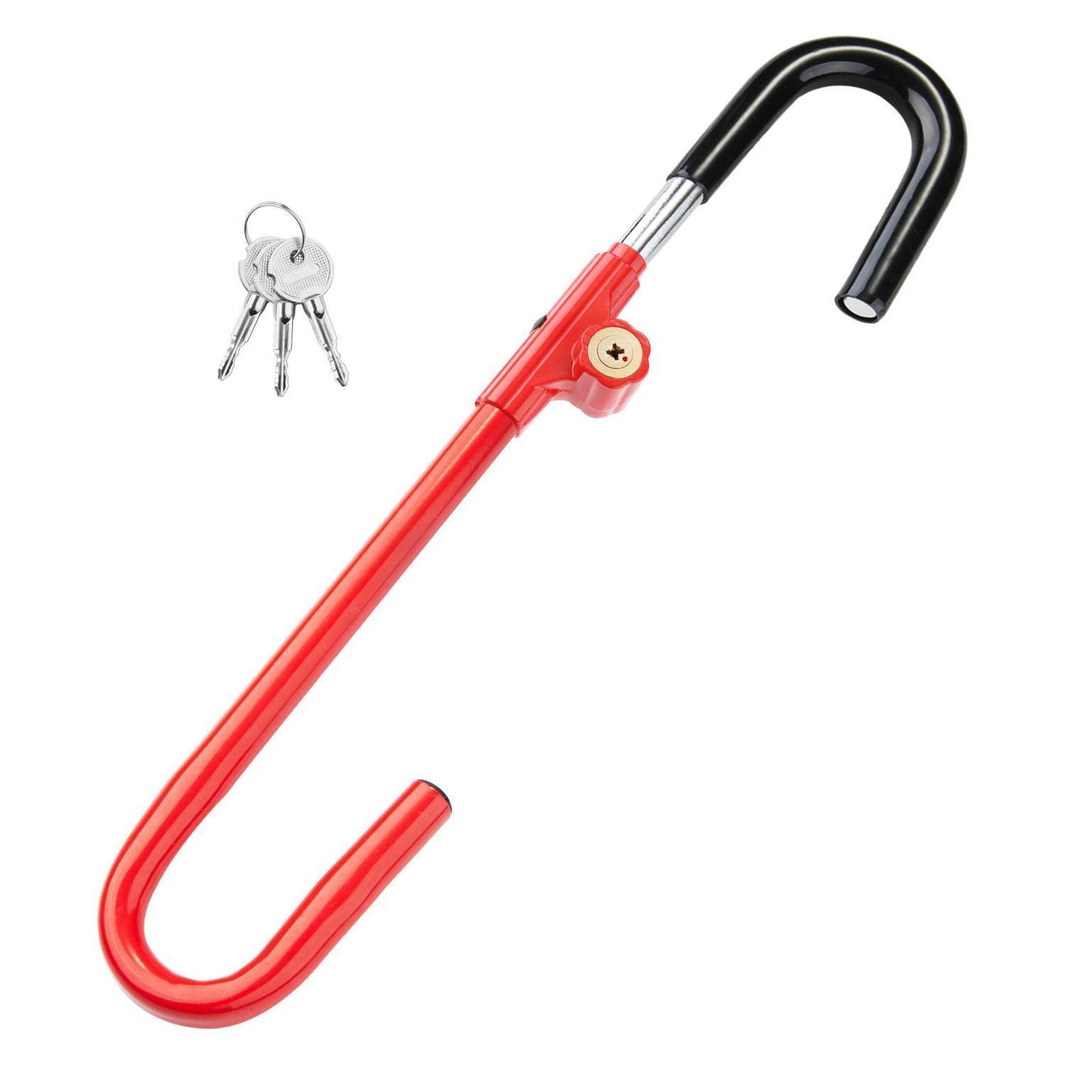 Lenkradschloss Mit Bremspedalsperre, Verstellbar 53-76 Cm