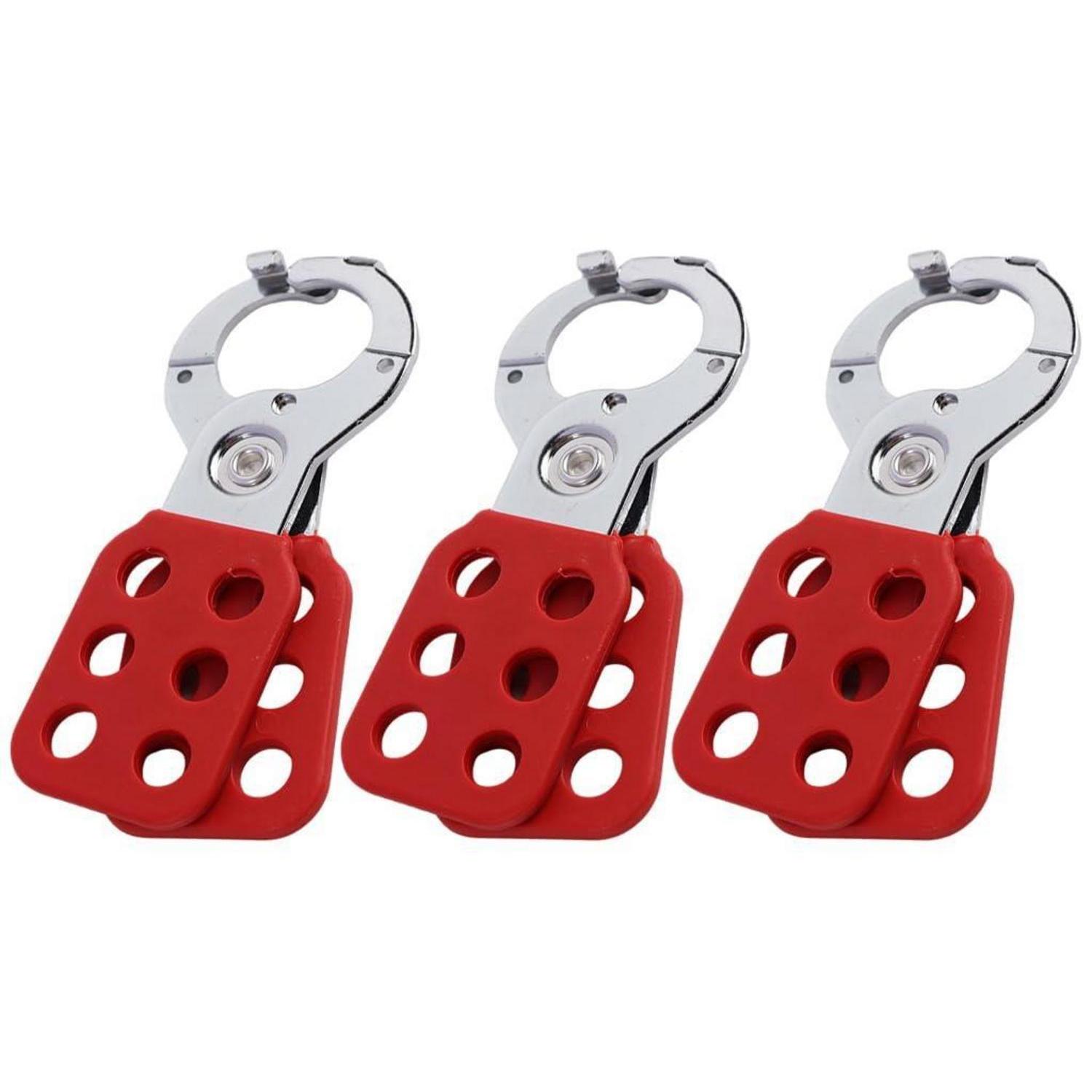 Lockout Haspe 3 Stück, 6-loch Aluminium, Für Industrie & Wartung