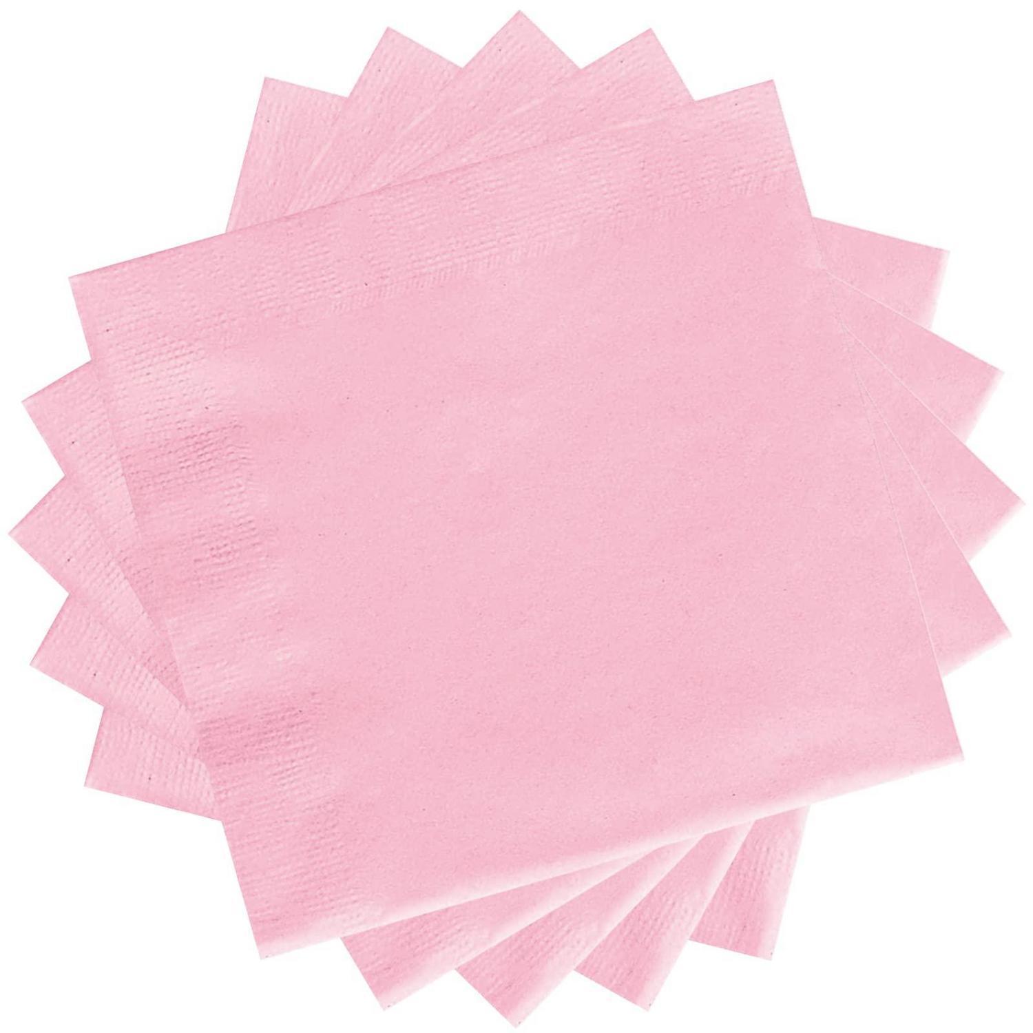 20 Rosa Papierservietten 33x33cm Für Partys Und Hochzeiten