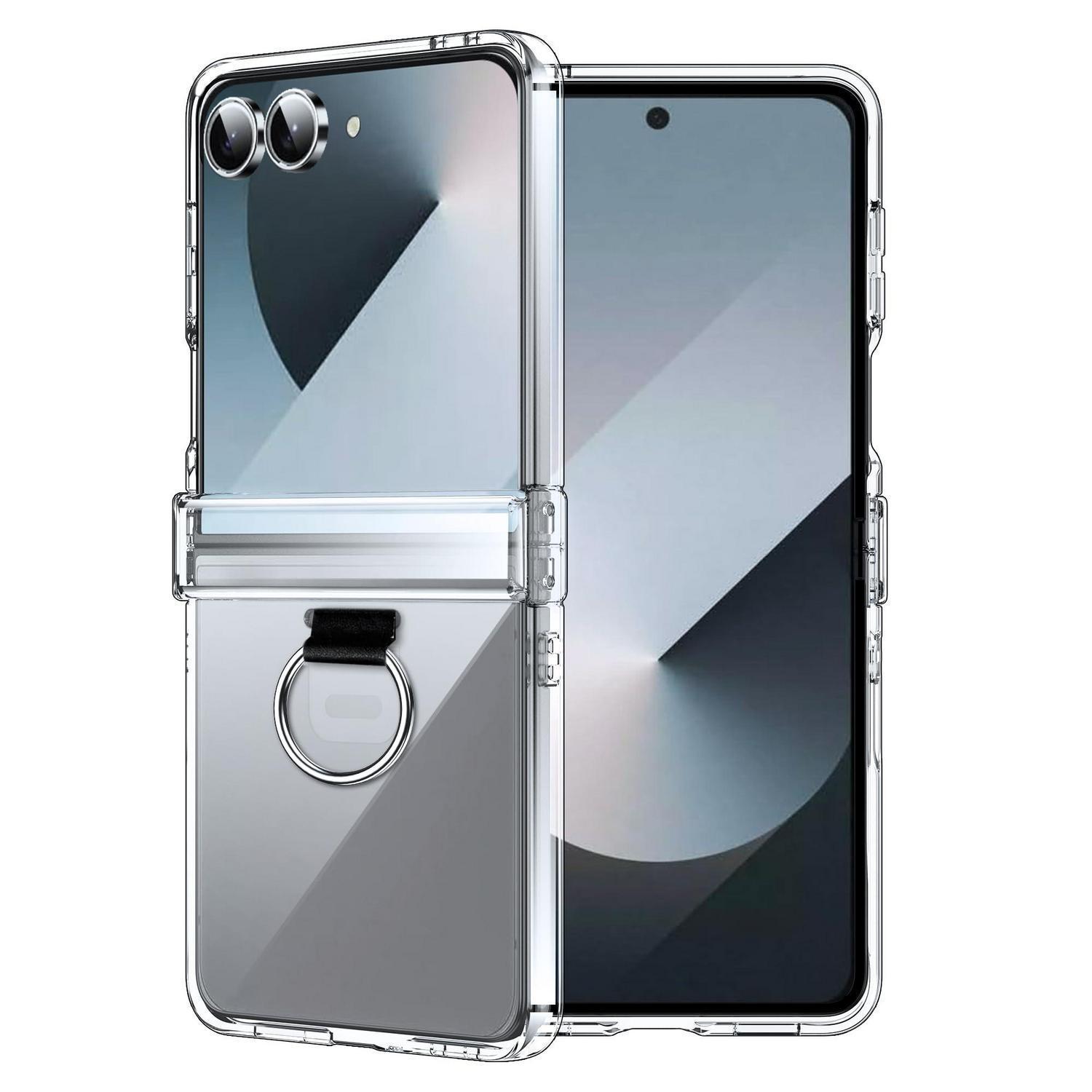 Samsung Galaxy Z Flip 7 Hülle Mit Ring, Stoßfest, Transparent