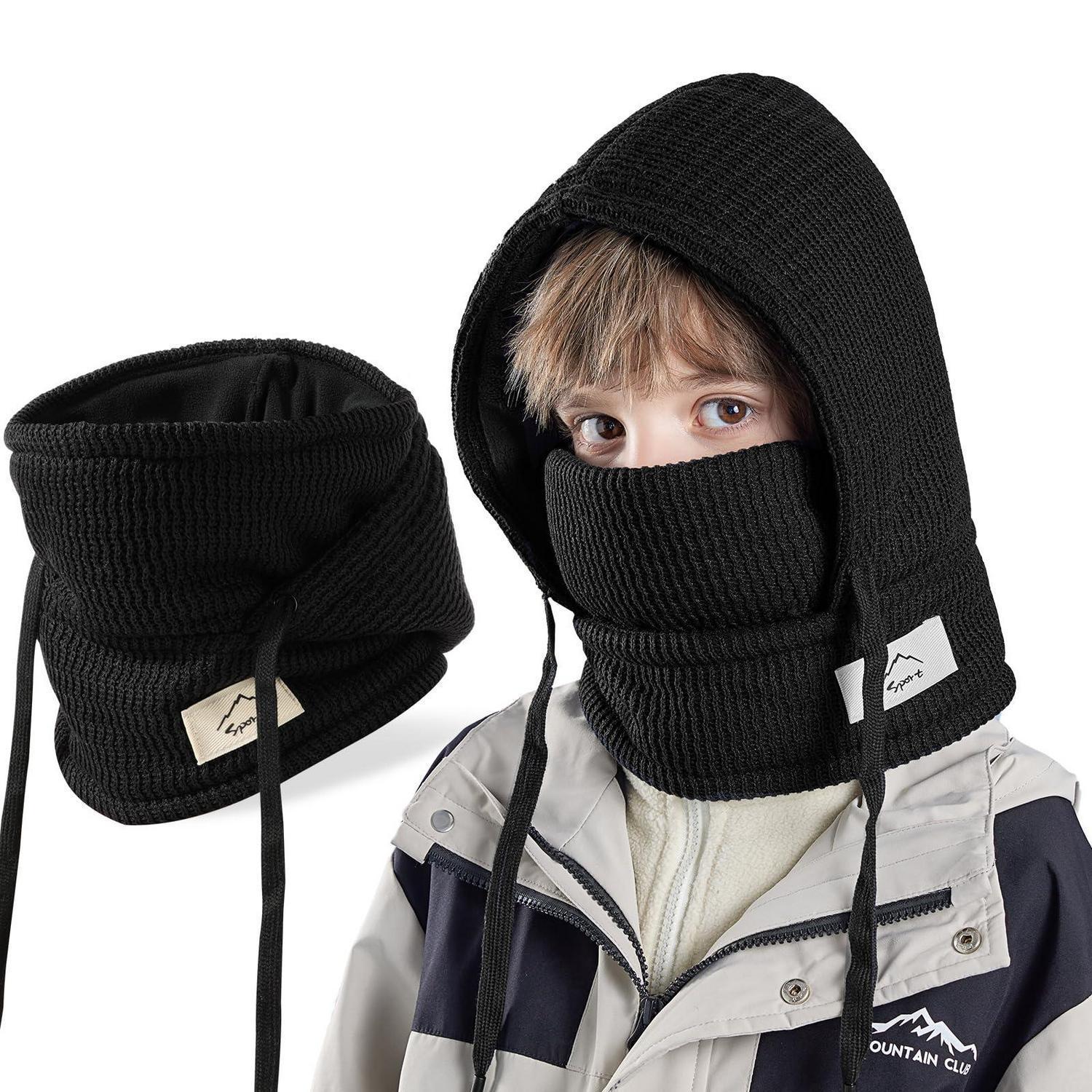 Kinder Sturmhaube Mit Fleece-futter, Winddicht Und Warm, 4-10 Jahre