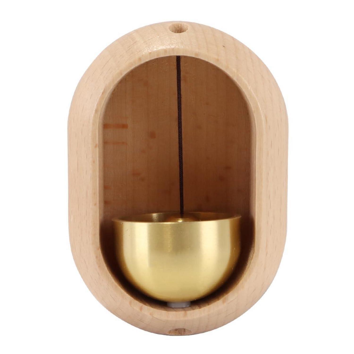 Holz Windspiel & Türklingel, Oval, Mit Magnet & Klebeband, Bohrenfrei