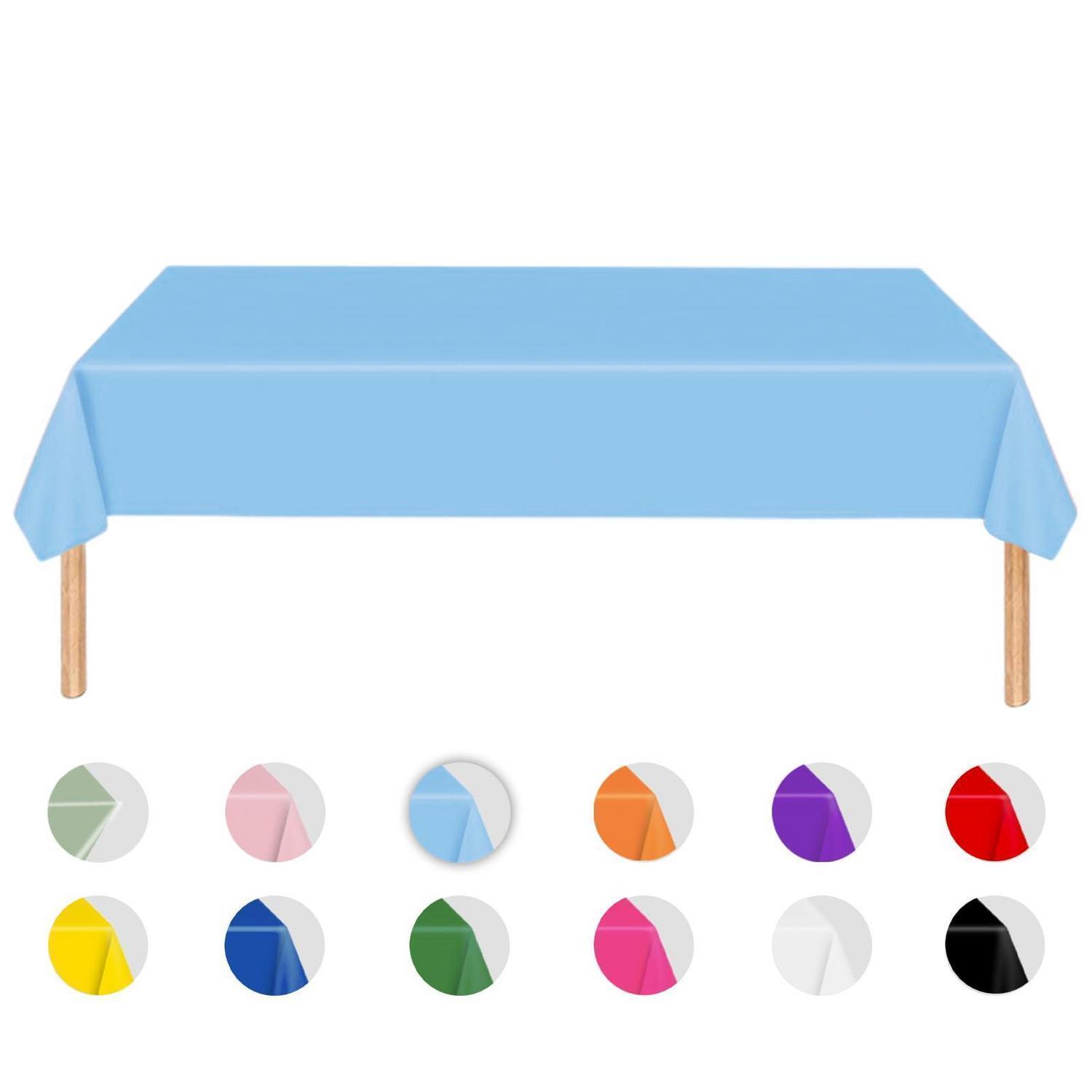 Plastiktischdecke 137x274cm Rechteckig Für Geburtstag, Garten, Party