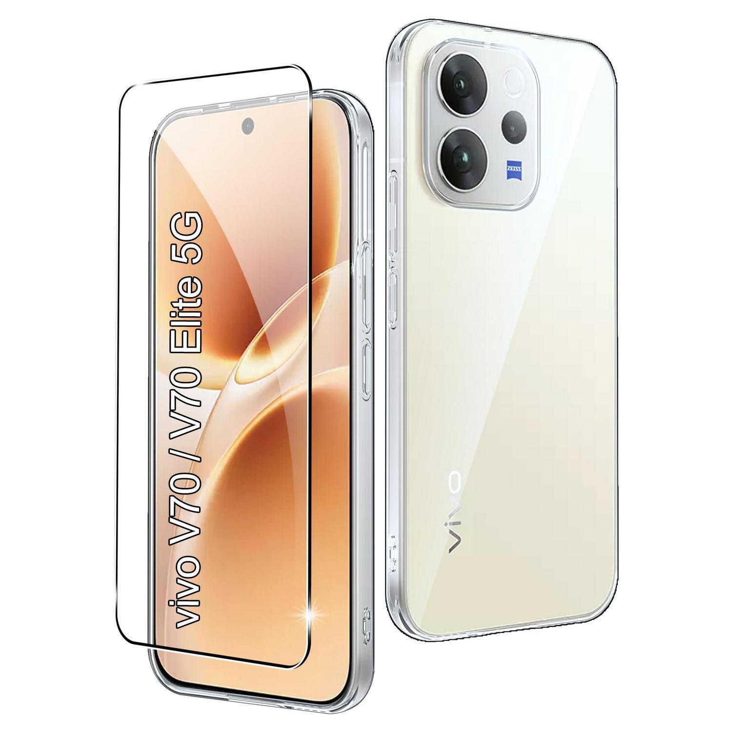 Transparente Hülle Vivo V70 / V70 Elite 5g Mit Glasfolie