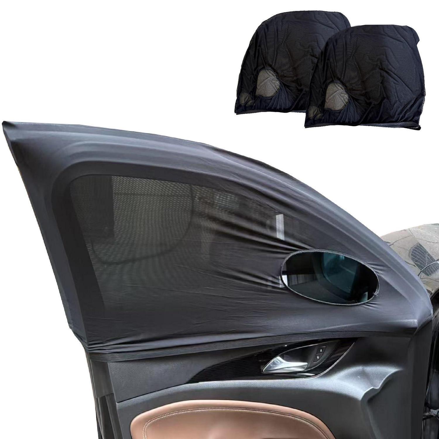 Auto Sonnenschutz Für Kinder, 2er Set Netz-sonnenblende, Dehnbar, Atmungsaktiv