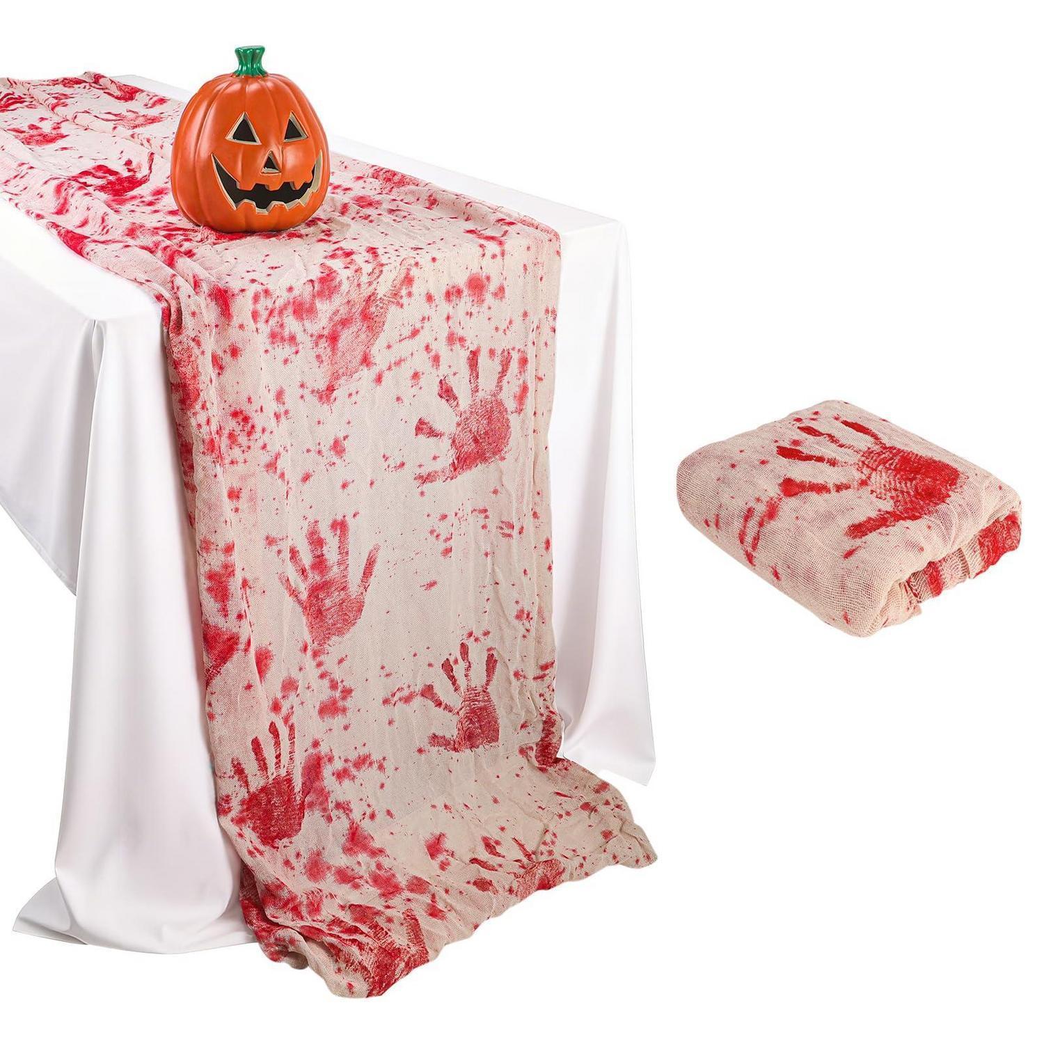 Halloween Tischläufer Blutige Gaze 305x90cm Für Party Deko