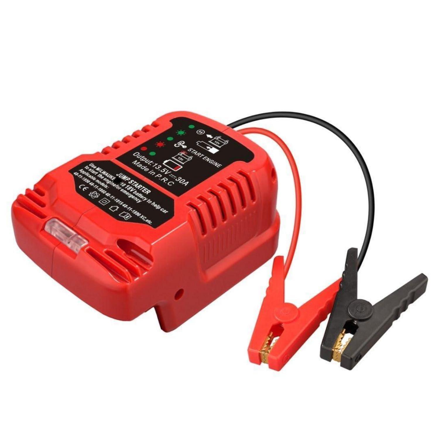 Kfz-starthilfe-adapter Für 18v Akkus, Robustes Jumper Kabel Für Autobatterie