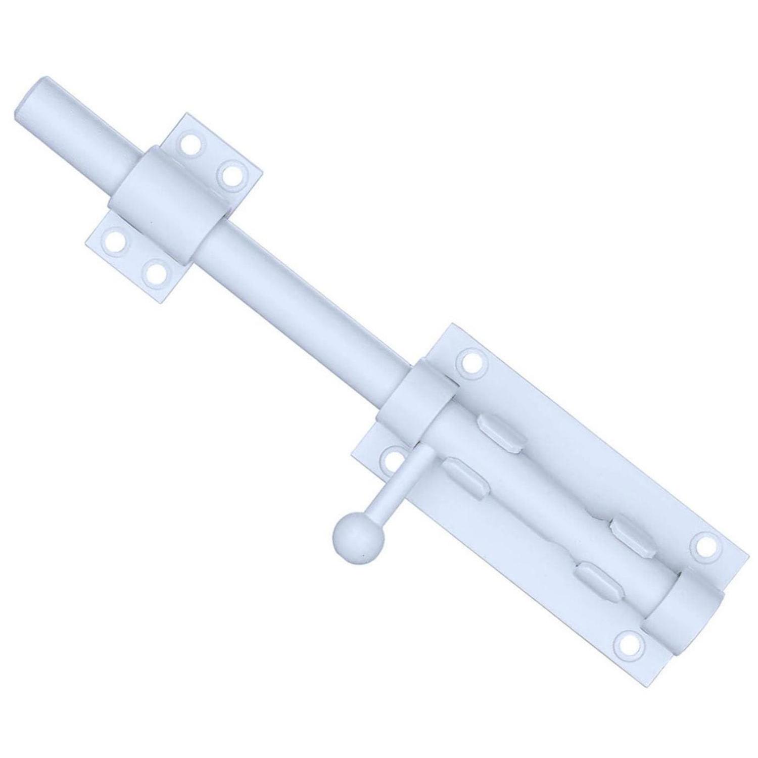 Torriegel 196mm Edelstahl Mit Loch Für Vorhängeschloss, Weiß