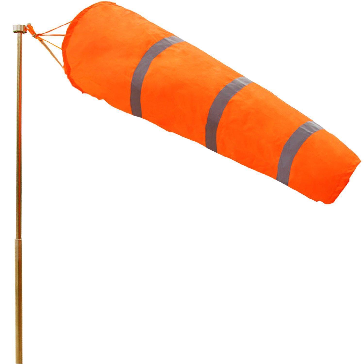 Windsack 76cm Ripstop Nylon Mit Reflexstreifen, Orange