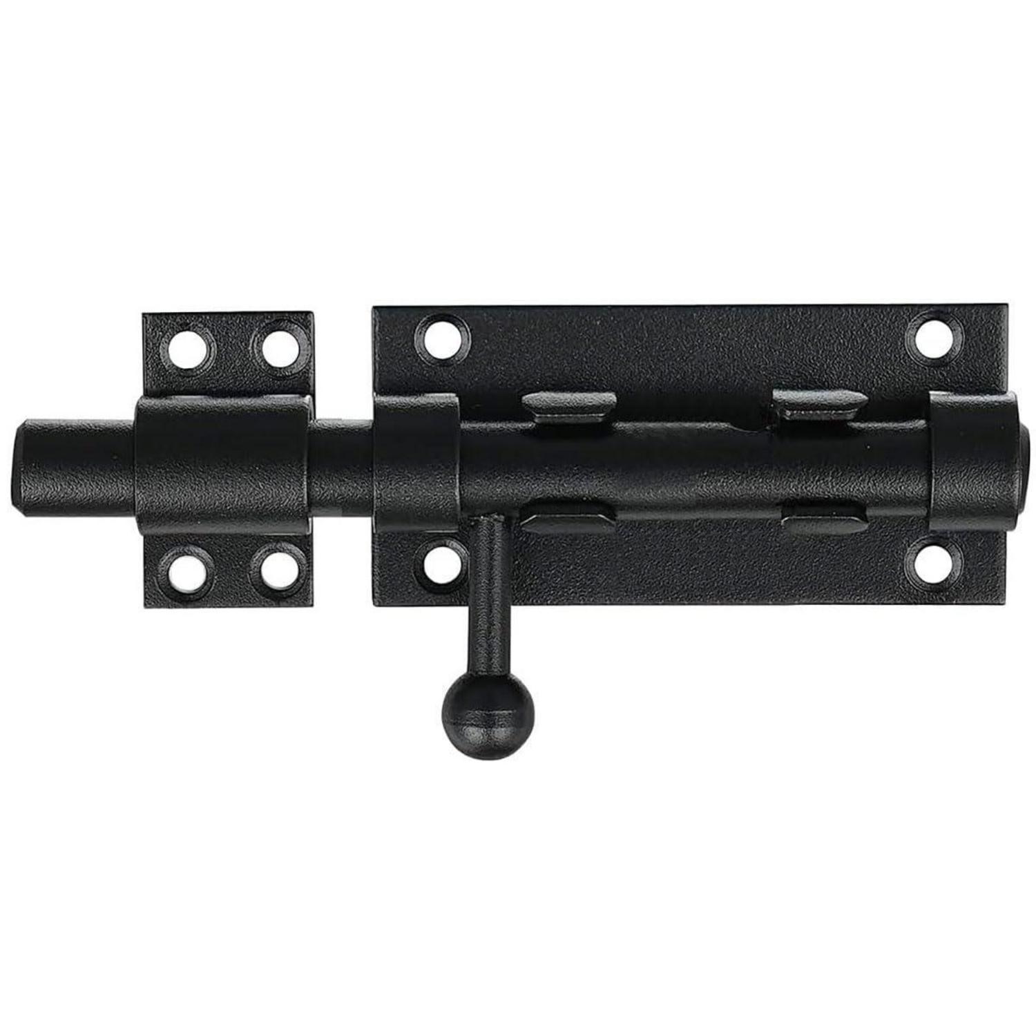 Türriegel Aus Edelstahl 304 Mit Loch Für Vorhängeschloss, Schwarz, 105mm