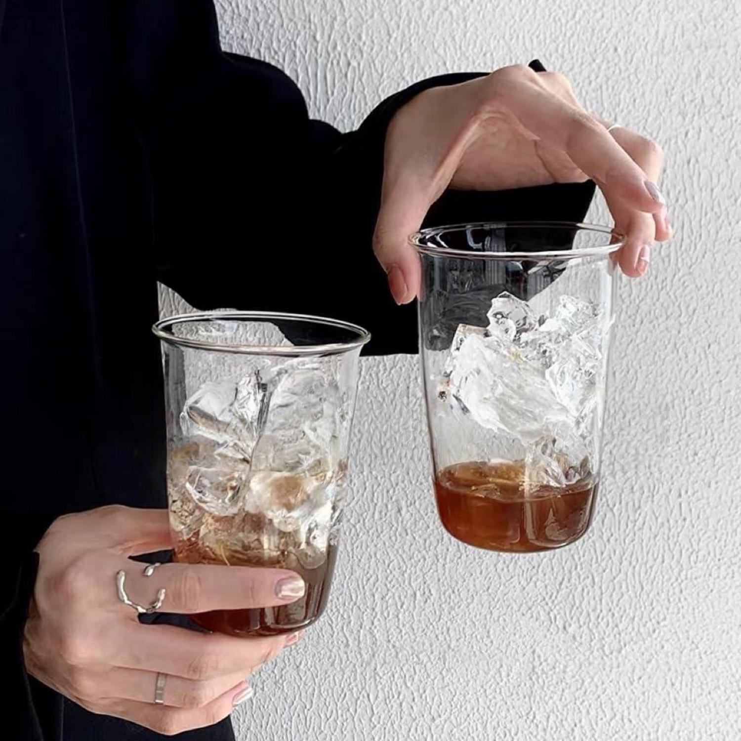 2er Set Kaffee- & Teegläser Aus Borosilikatglas, 480ml, Transparent