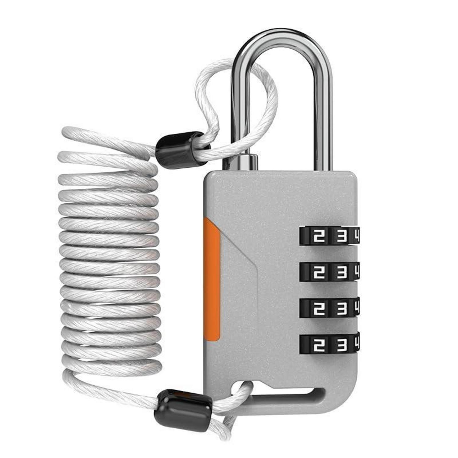 4-stelliges Zahlenschloss Mit 91cm Kabel Für Gepäck, Koffer, Spind