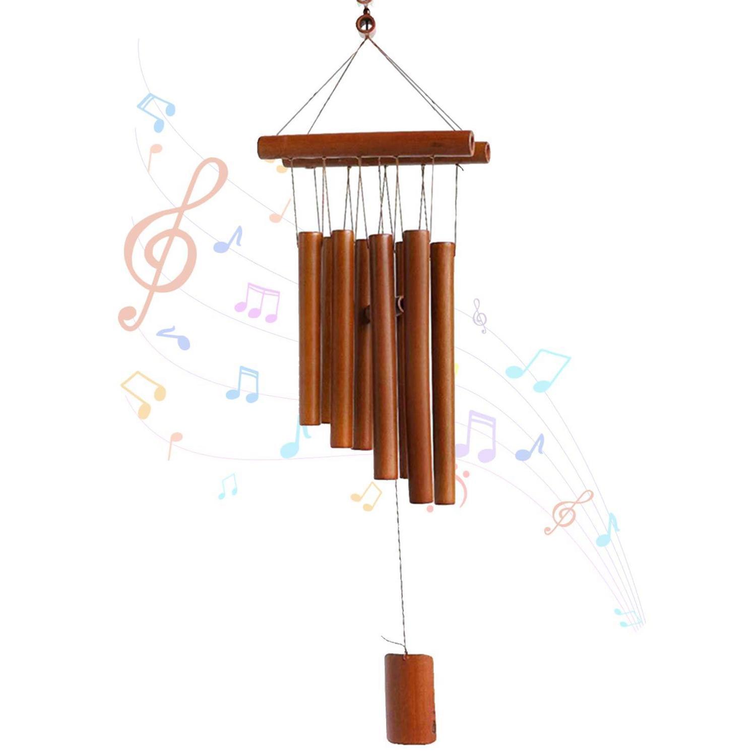 Bambus Windspiel Mit Beruhigendem Klang Für Garten & Balkon