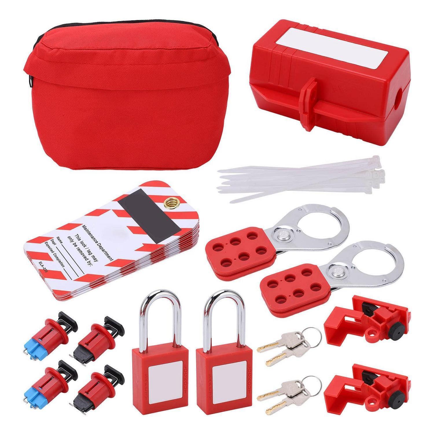 Lockout Tagout Set Für Elektrische Schutzschalter Industrielle Sicherheit Loto Kit