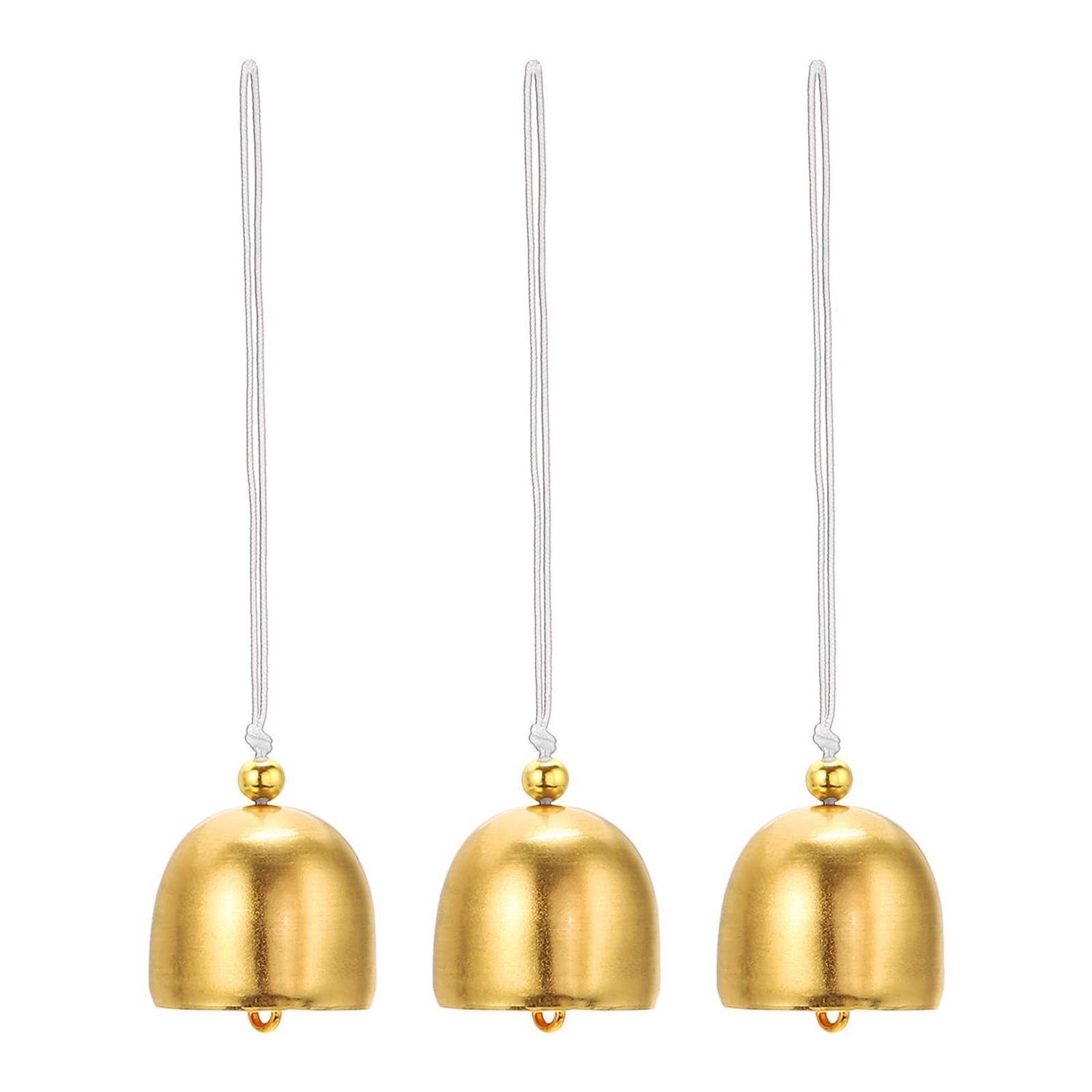 Windspiel 3 Stück Metall Retro Chinesische Glocken Gold Für Garten & Camping