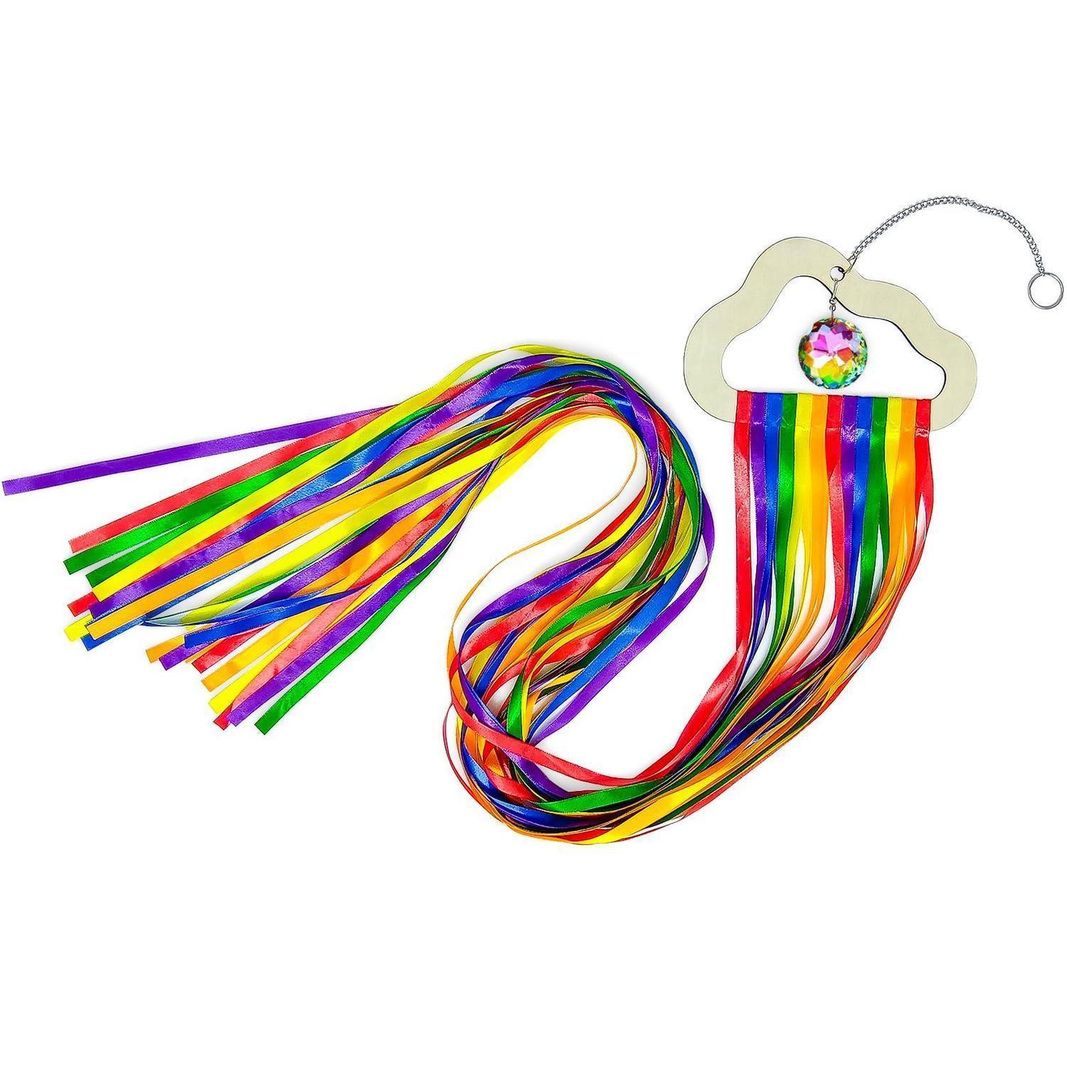 Regenbogen Windspiel Mit Kristall Sonnenfänger Für Garten & Balkon