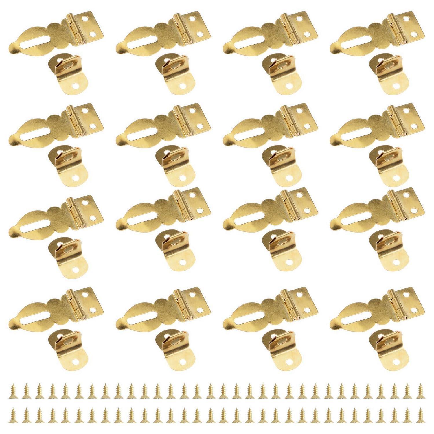 Mini-vorhängeschlösser 16 Stück Messing Für Holzkisten, Schmuckschatullen, Koffer