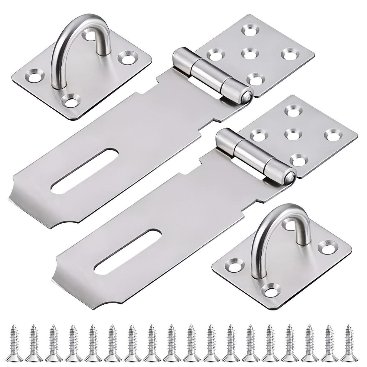 2er Set Sicherheitsüberfalle Edelstahl Abschließbar Für Türen & Schränke
