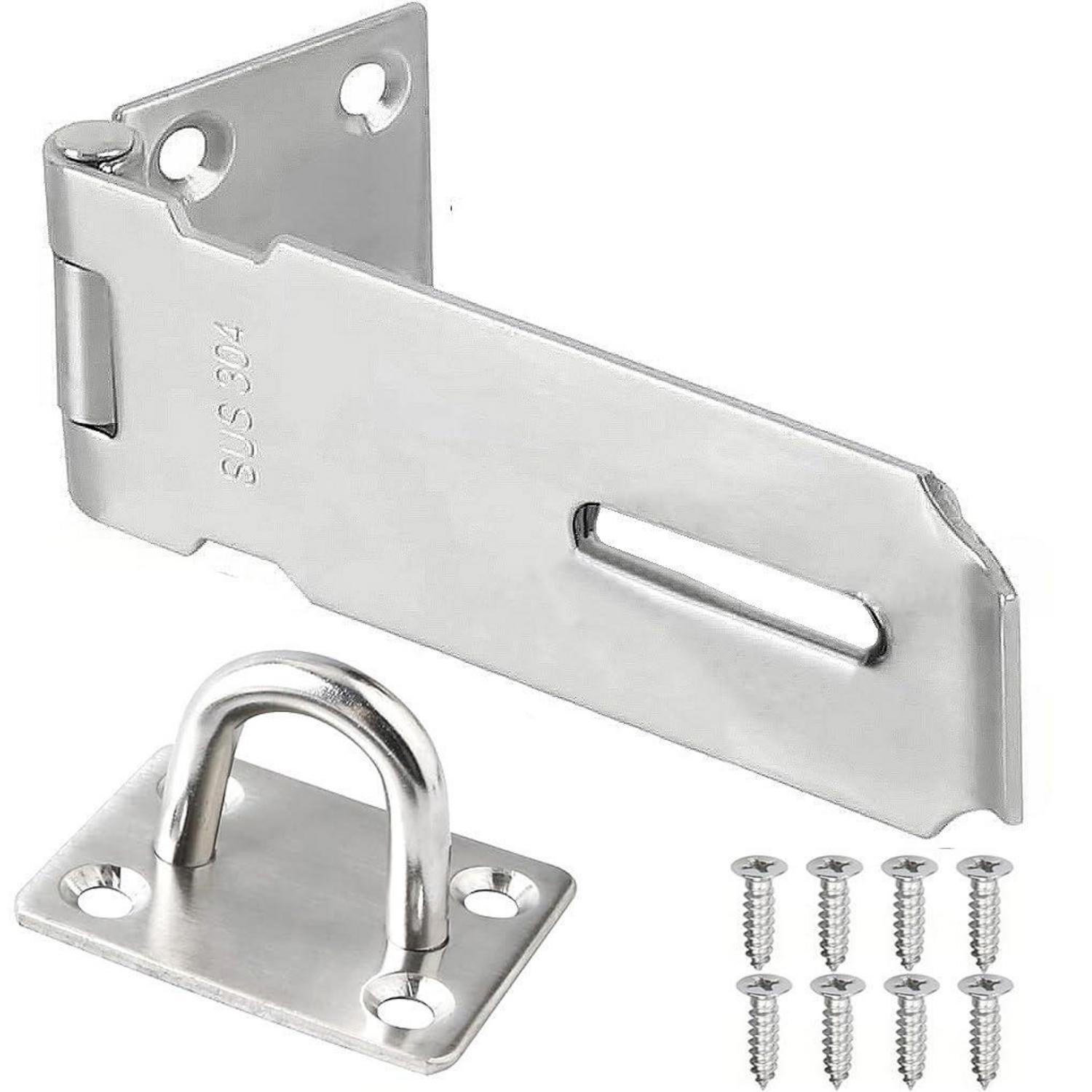 Edelstahl Türschloss 7,6 Cm, Sicherheitsverschluss Für Schuppen, Tore, Fenster, Schränke